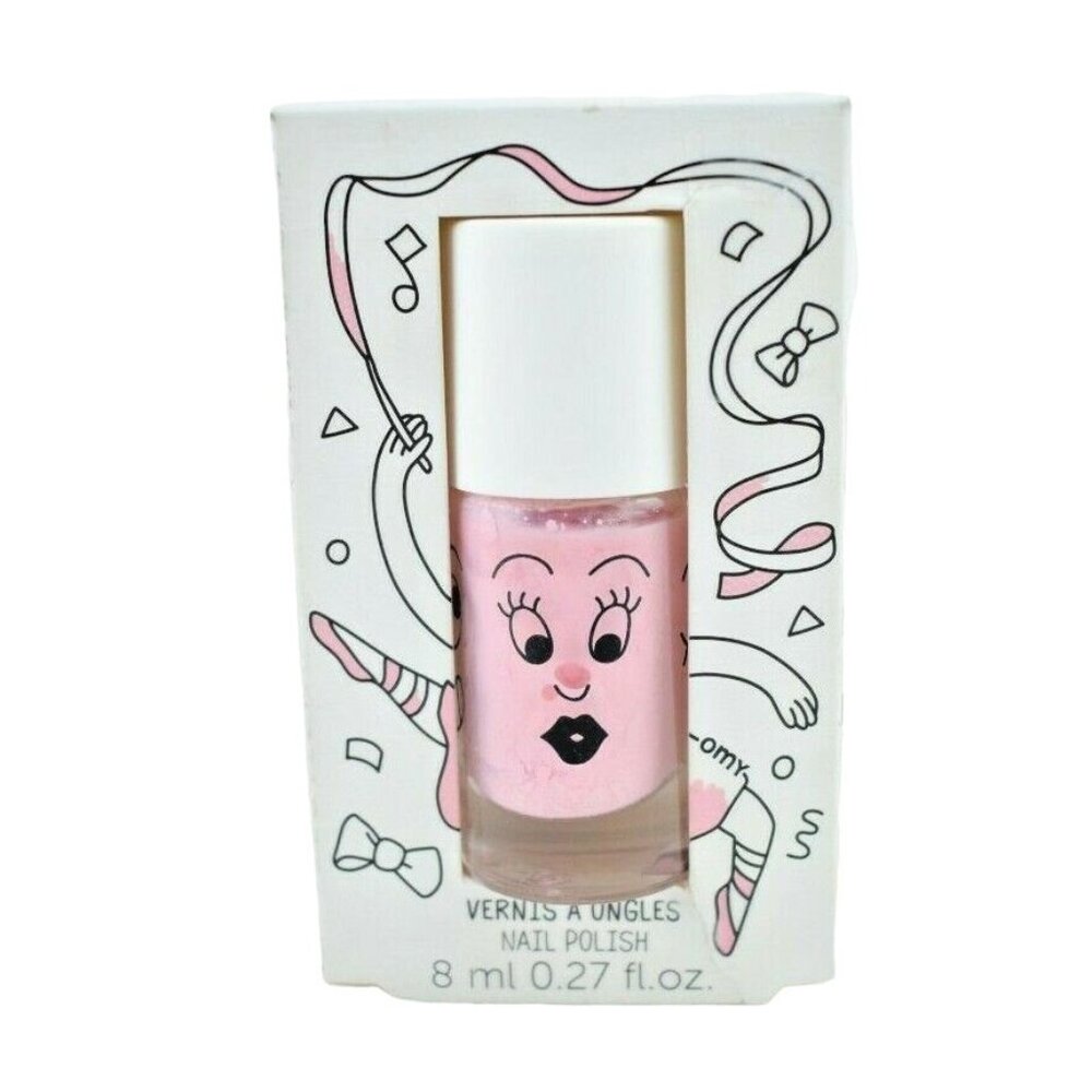 Nailmatic Kids Water Based Nail Polish Bella Light Pink with Glitter 8ml New